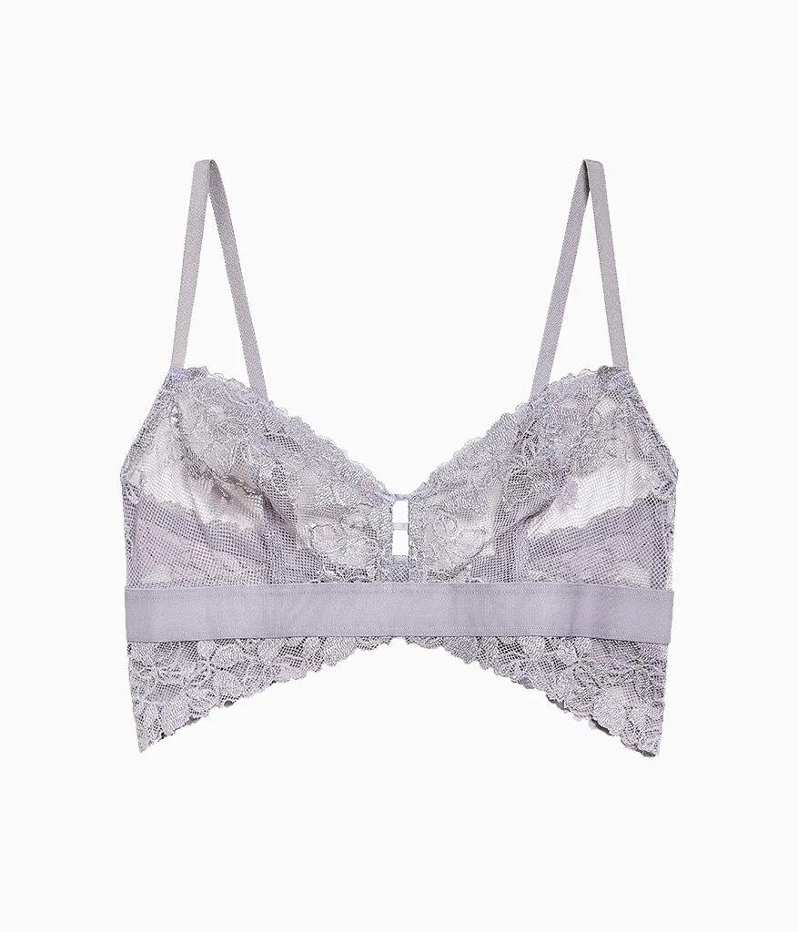 Opening Act Bralette: Minimal Gray