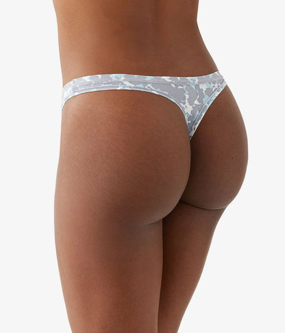Future Foundation Thong: Dream Blue/Gray Camouflage