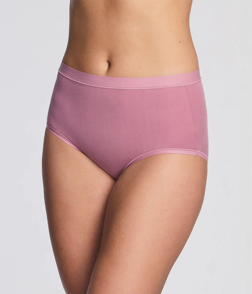 Understated Cotton Brief: Lilas
