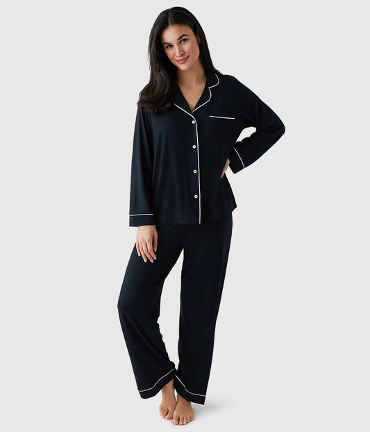 Lease to Lounge Pajama Set: Black