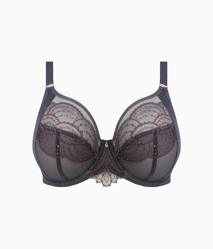 Priya Plunge Underwire Bra: Storm
