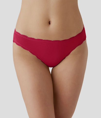Inspired Eyelet Bikini: Cerise