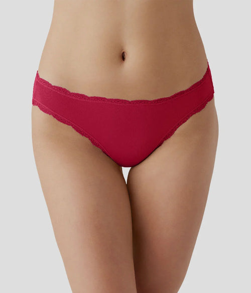 Inspired Eyelet Bikini: Cerise