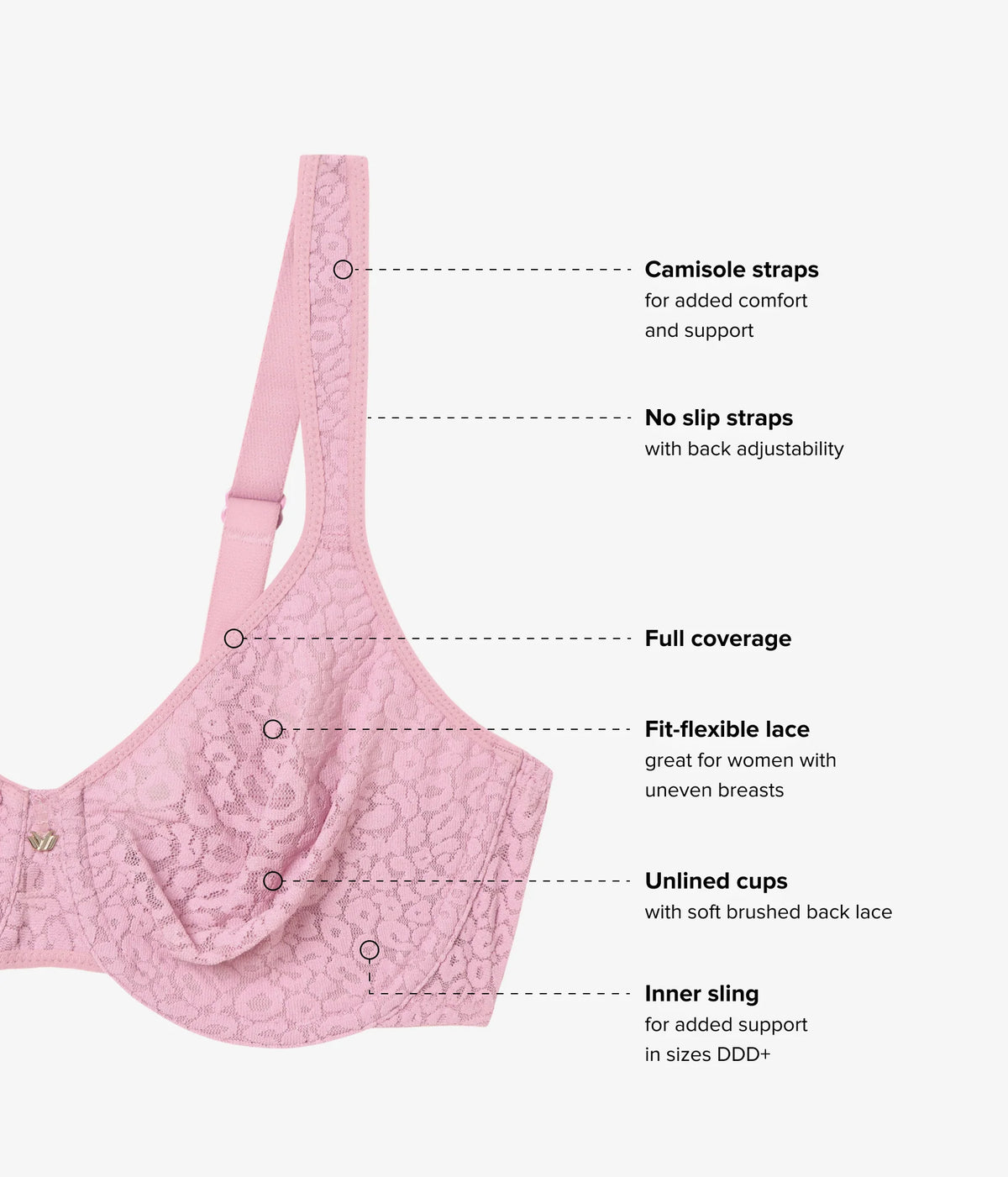 High Bar™ Underwire Bra: Lilas