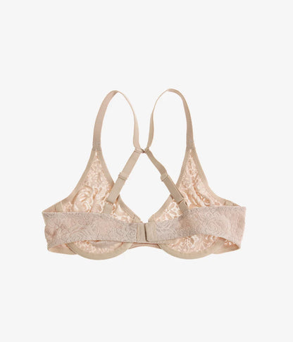 Halo Lace Underwire Bra: Sand