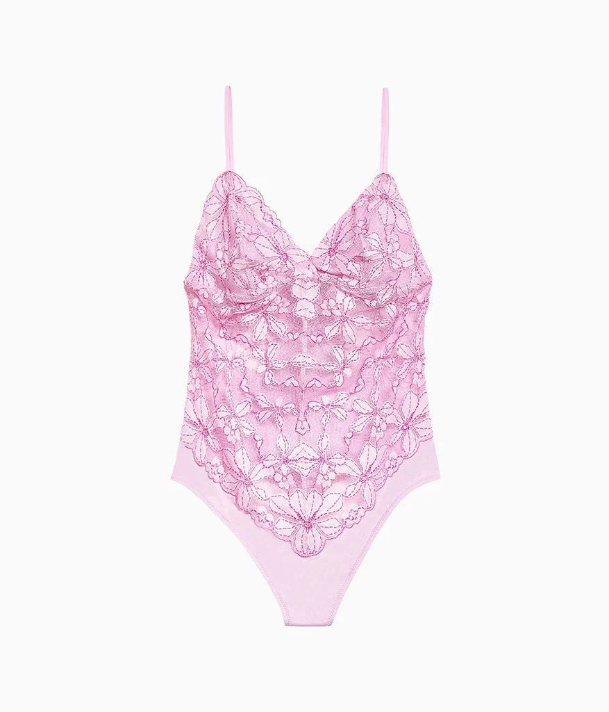 Feeling Famous Bodysuit: Pink Lavender/Very Berry
