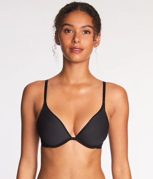 Full Transparency Plunge T-Shirt Bra: Night
