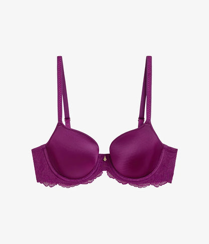 Vivid Attraction T-Shirt Bra: Dark Purple