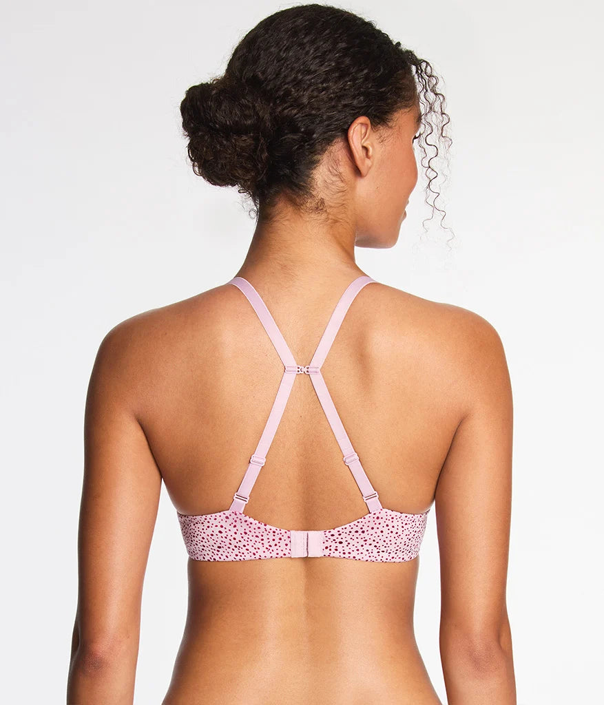 Future Foundation Wire Free T-Shirt Bra: Dusk Pink Dots