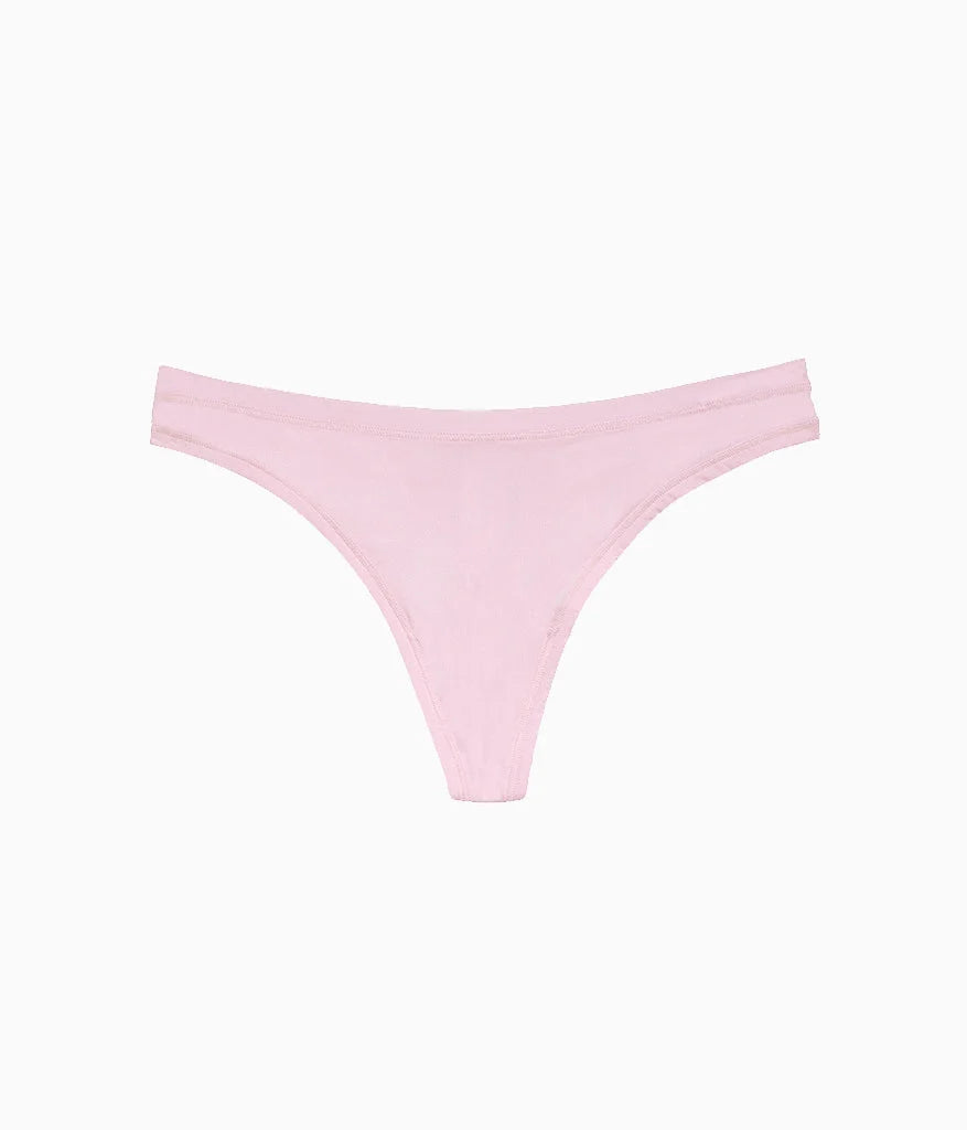Future Foundation Thong: Pink-A-Boo
