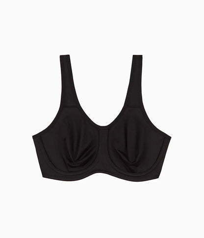 Simone Sport Underwire Bra: Black