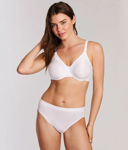 Perfect Primer Full Figure Underwire Bra: White