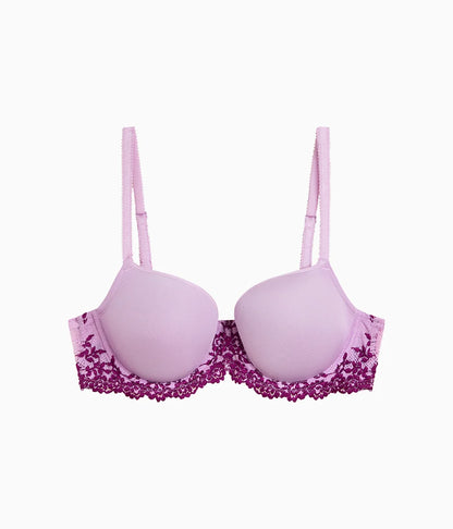 Embrace Lace® T-Shirt Bra: Lavender Sage/Dark Purple