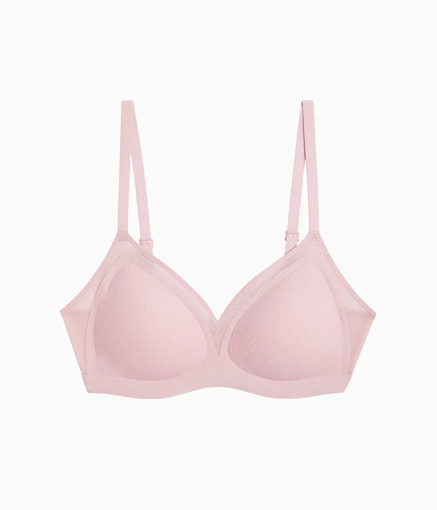 b.wow'd Modern Wire Free Bra: Blush Pink