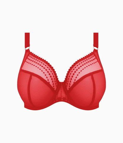 Matilda Underwire Plunge Bra: Haute Red