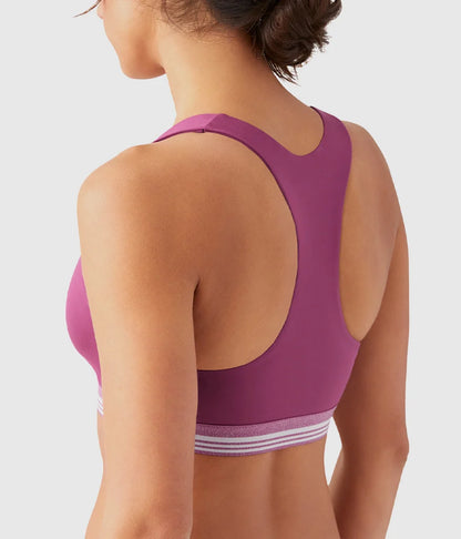 b.active Racerback Sport Bralette: Raspberry Coulis