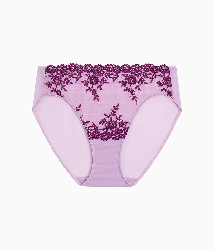 Embrace Lace® Hi-Cut: Lavender Sage/Dark Purple