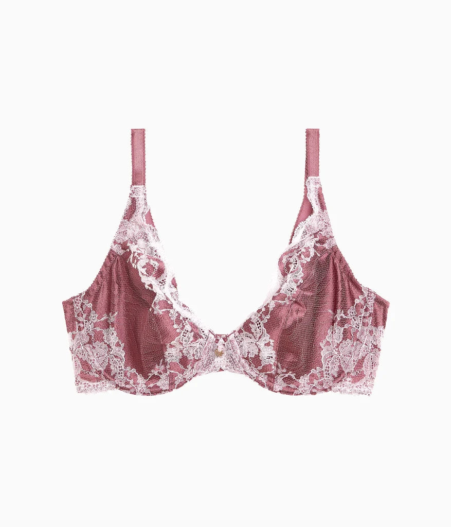 Modern Affair Plunge Underwire Bra: Rose Brown/Cradle Pink